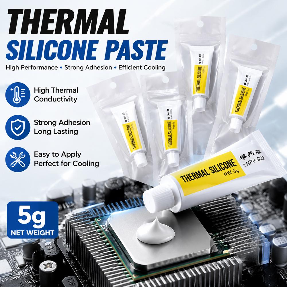 Thermal Paste - Colla termoconduttiva 5g, pasta siliconica adesiva
